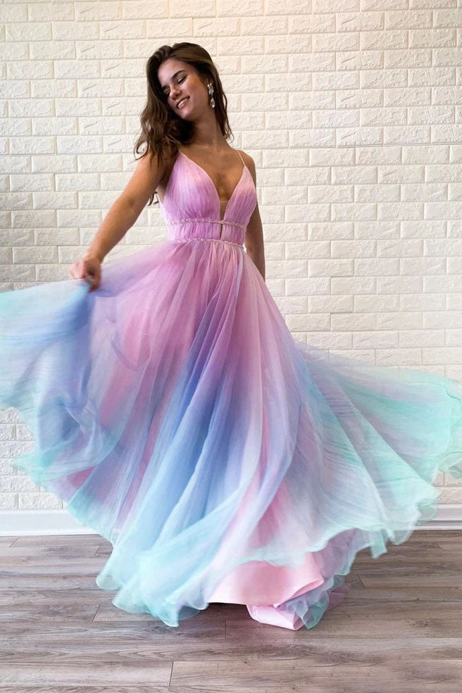 flowy prom dress